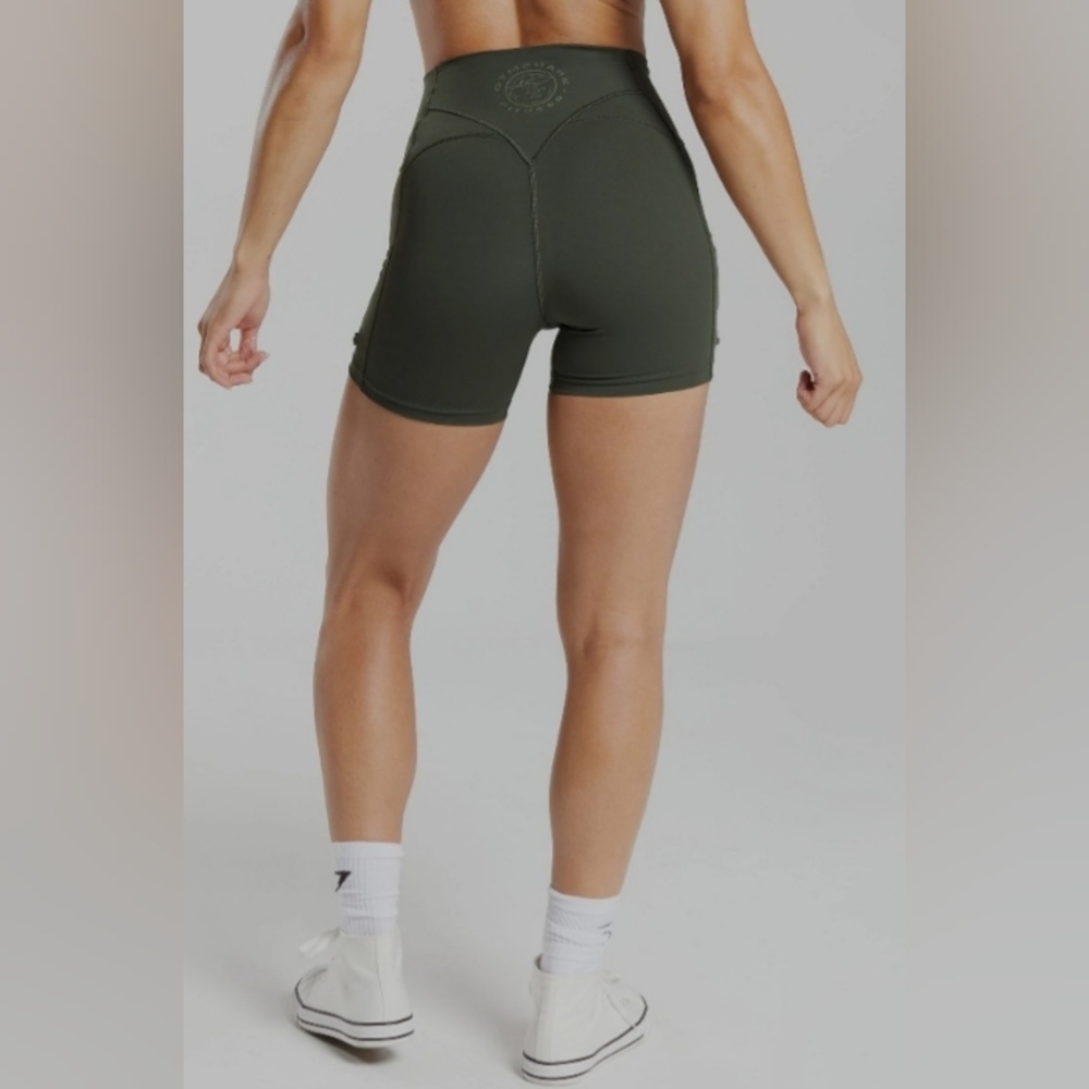 Gymshark Legacy Tight Shorts Deep Olive Green